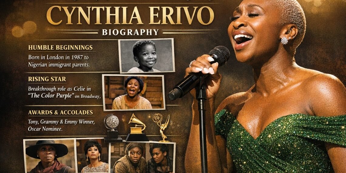 Cynthia Erivo award-winning actress and singer portrait
